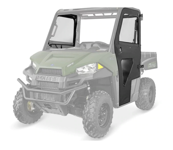 CANVAS DOOR SET WITH LOCK & RIDE® TECHNOLOGY, BLACK : Polaris Melbourne